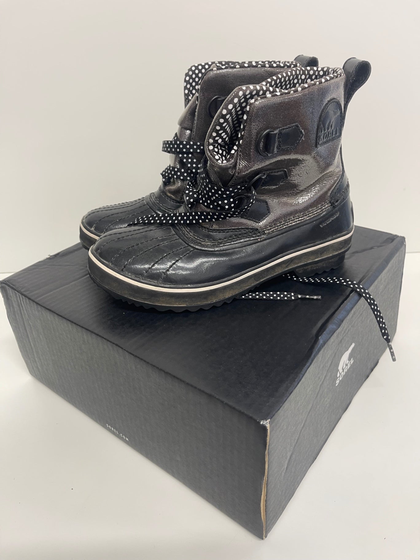 Fabulous Sorel Carnival waterproof Boots Uk5.5 Black glitter NR580