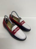 Fabulous WaldLaufer Loafers UK5 Red, White, Navy Blue Sailing wide fit summer Yacht NR580
