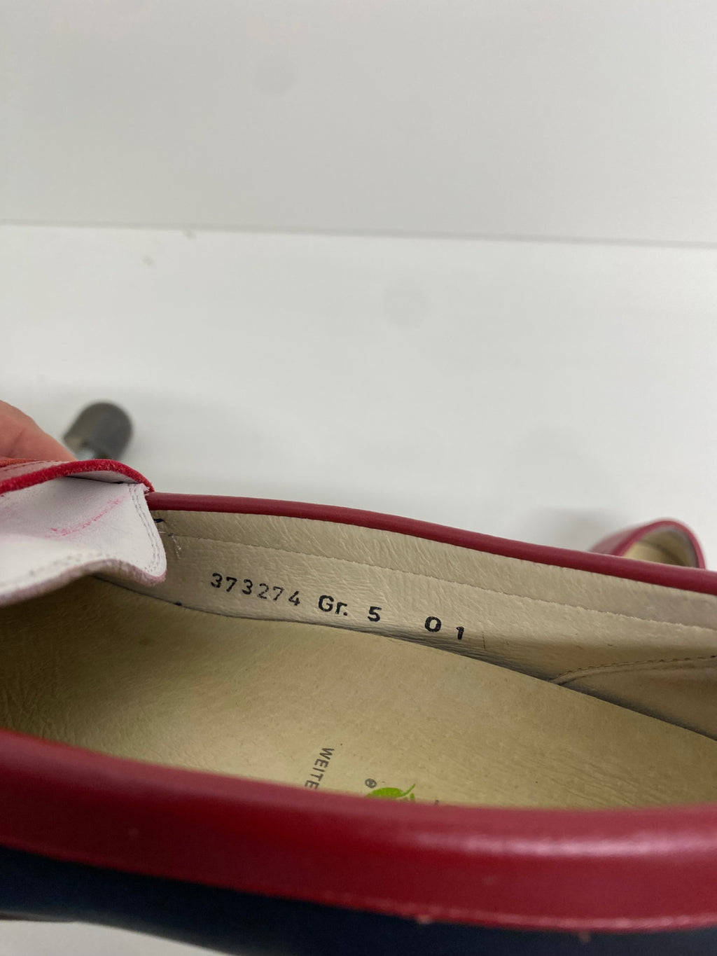 Fabulous WaldLaufer Loafers UK5 Red, White, Navy Blue Sailing wide fit summer Yacht NR580