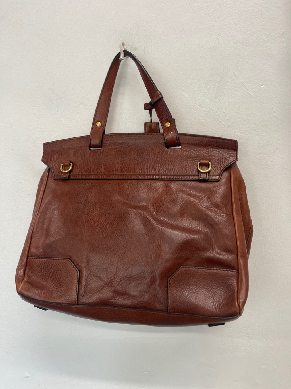 Fabulous The Bridge leather Breifcase Large Brown Vintage with keys JC582