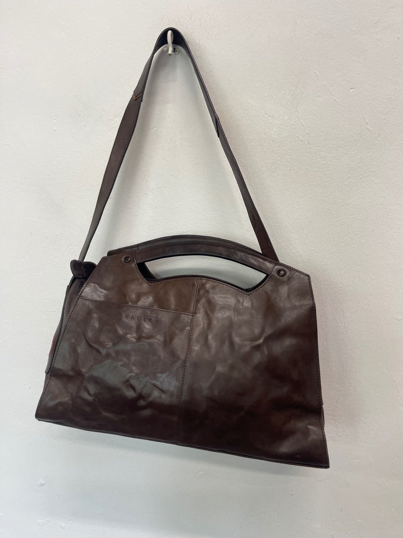 Fabulous Rare Radley Signature textured leather Handbag JC582