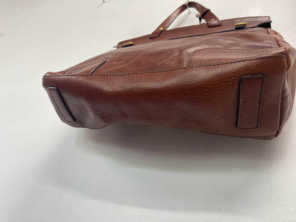 Fabulous The Bridge leather Breifcase Large Brown Vintage with keys JC582