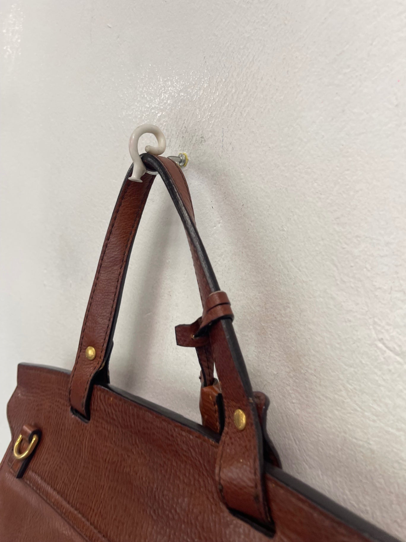 Fabulous The Bridge leather Breifcase Large Brown Vintage with keys JC582