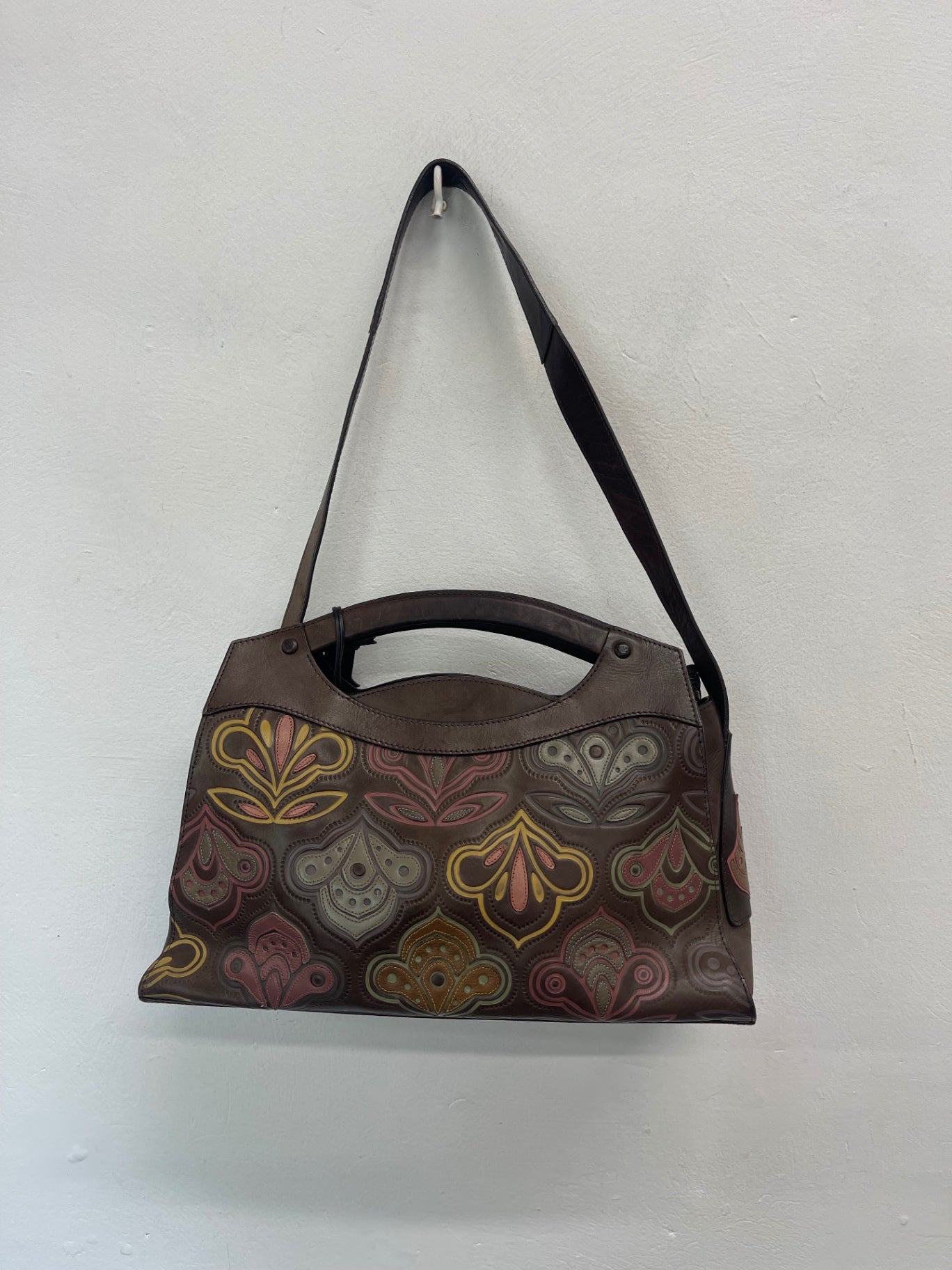 Fabulous Rare Radley Signature textured leather Handbag JC582