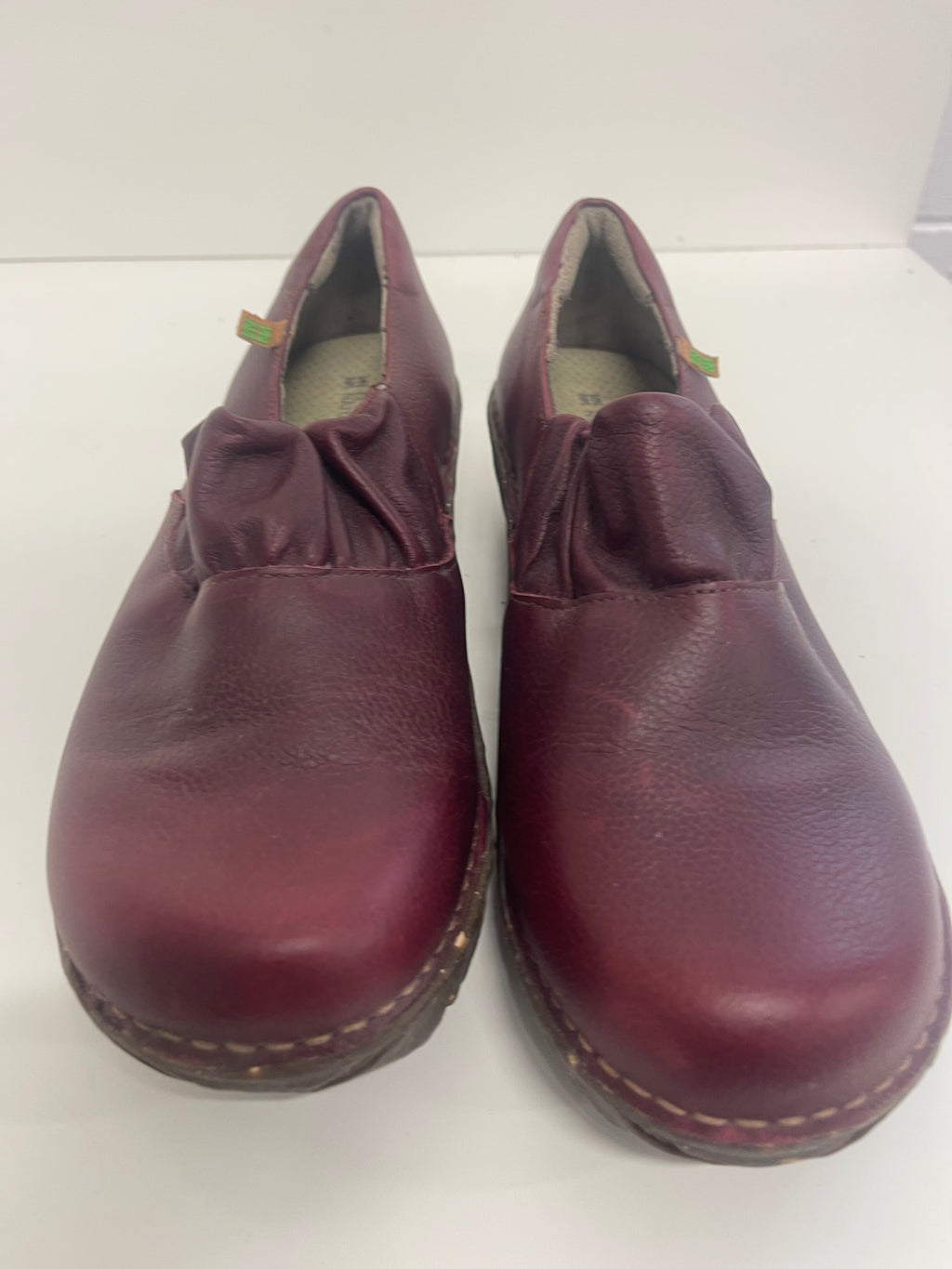 Fabulous El Naturalista Yggdrasil super fit leather Sneakers Uk7 Burgundy