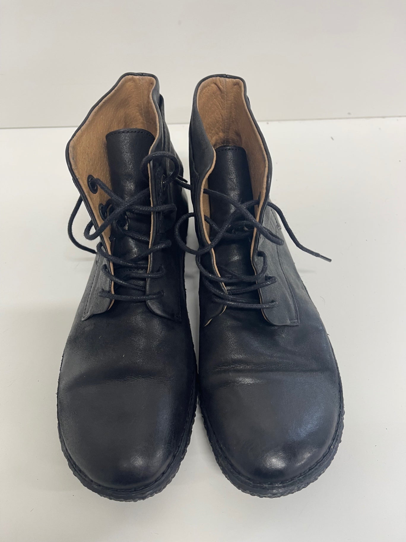 Fabulous Kickers HobbyTwo leather Boots Uk7 Black JC582