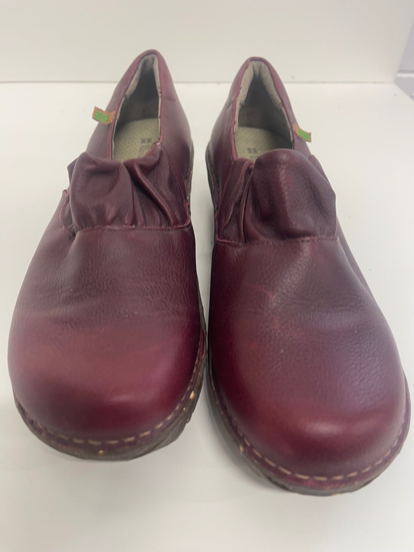 Fabulous El Naturalista Yggdrasil super fit leather Sneakers Uk7 Burgundy