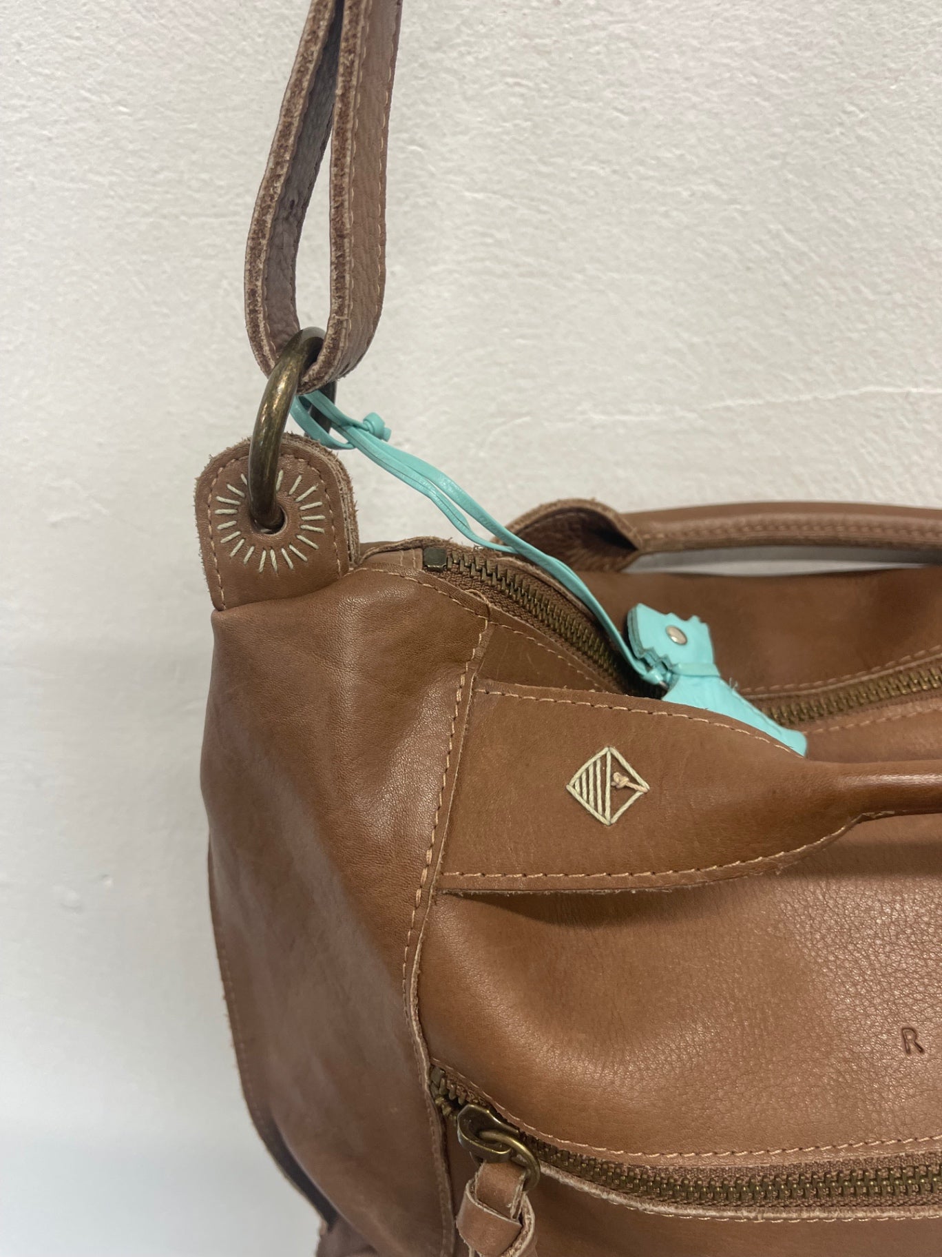 Fabulous rare  Radley boho embroidered Bag Brown Conker JC582