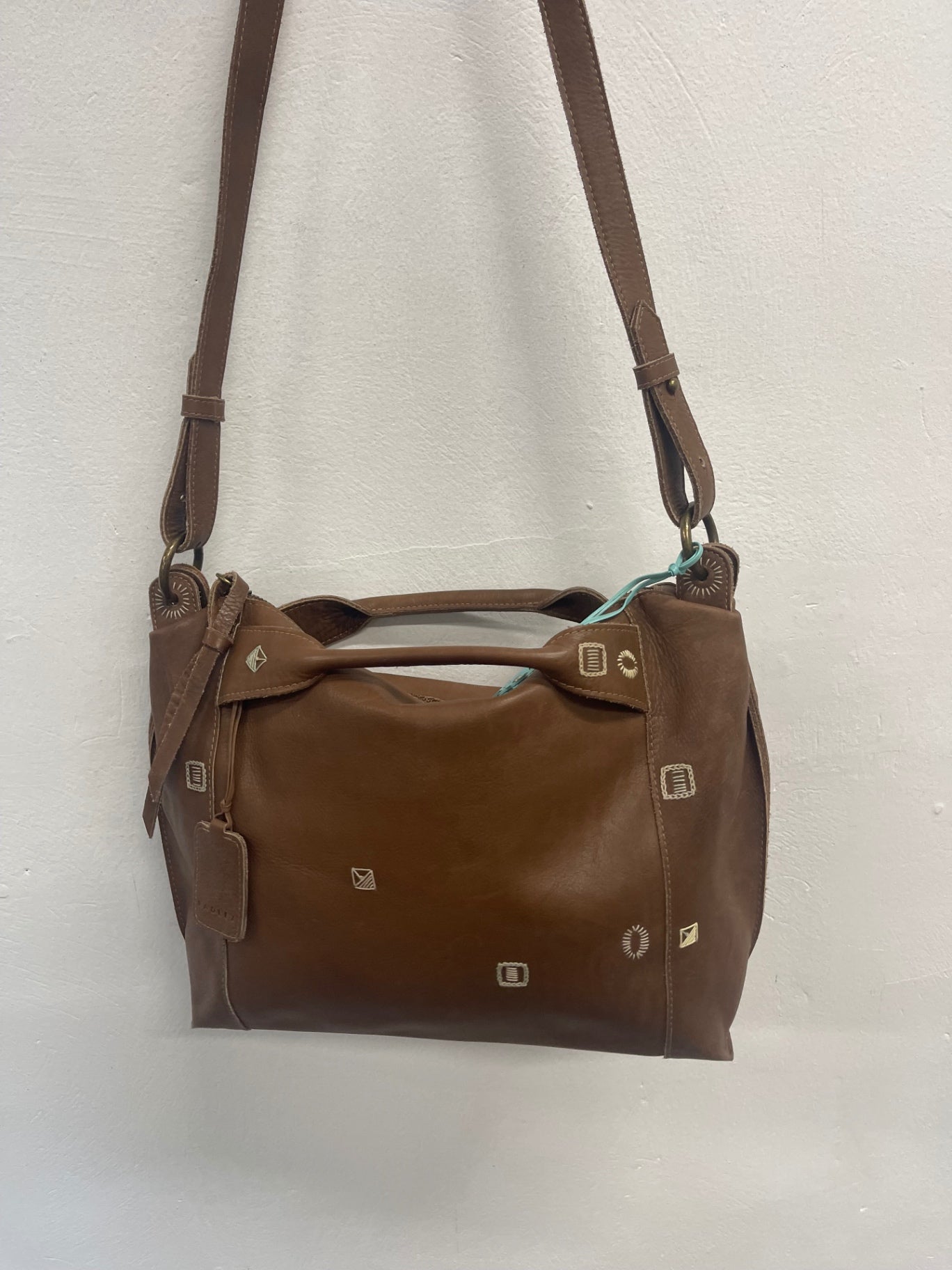 Fabulous rare  Radley boho embroidered Bag Brown Conker JC582