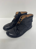 Fabulous Kickers HobbyTwo leather Boots Uk7 Black JC582