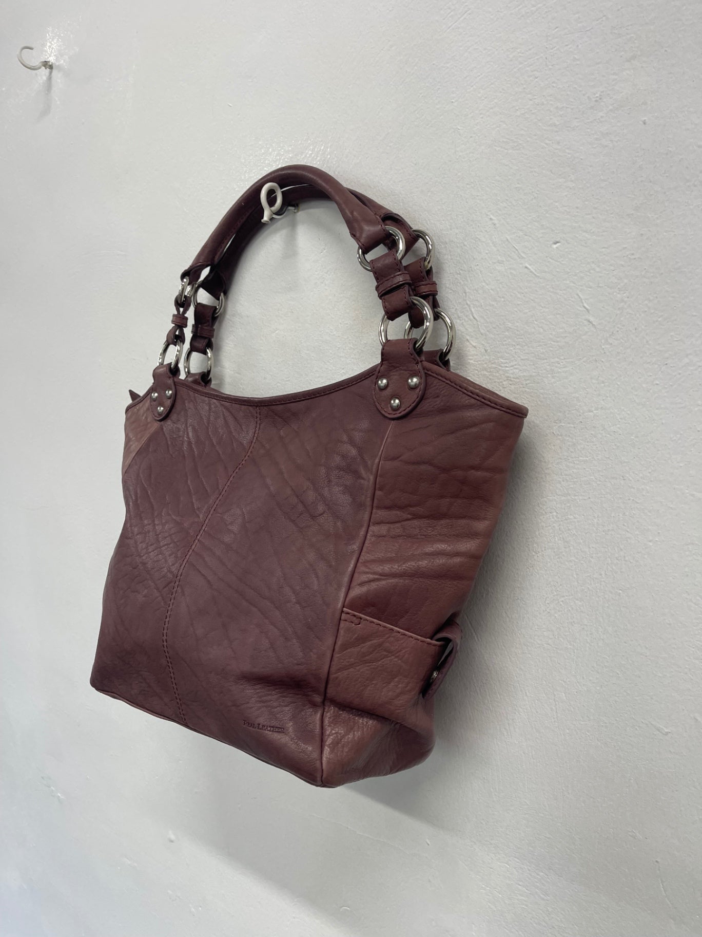 Fabulous Osprey by Graeme Ellison Tote Bag Large Burgundy Leather JC582