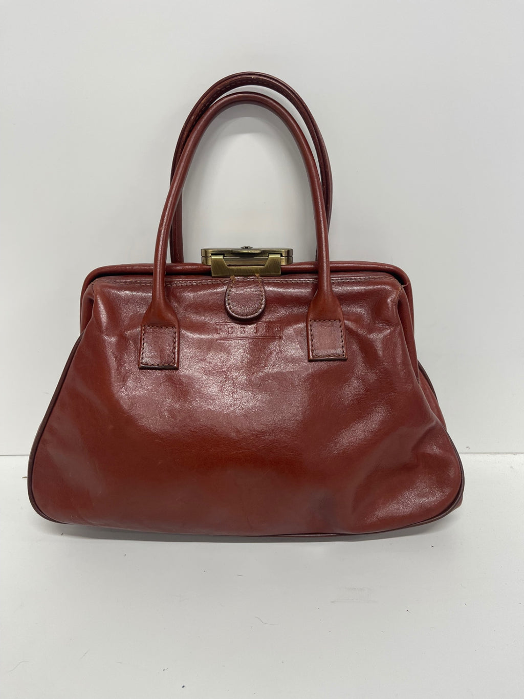 Fabulous Texier doctors bag Handbag Small Cognac Brown JC582