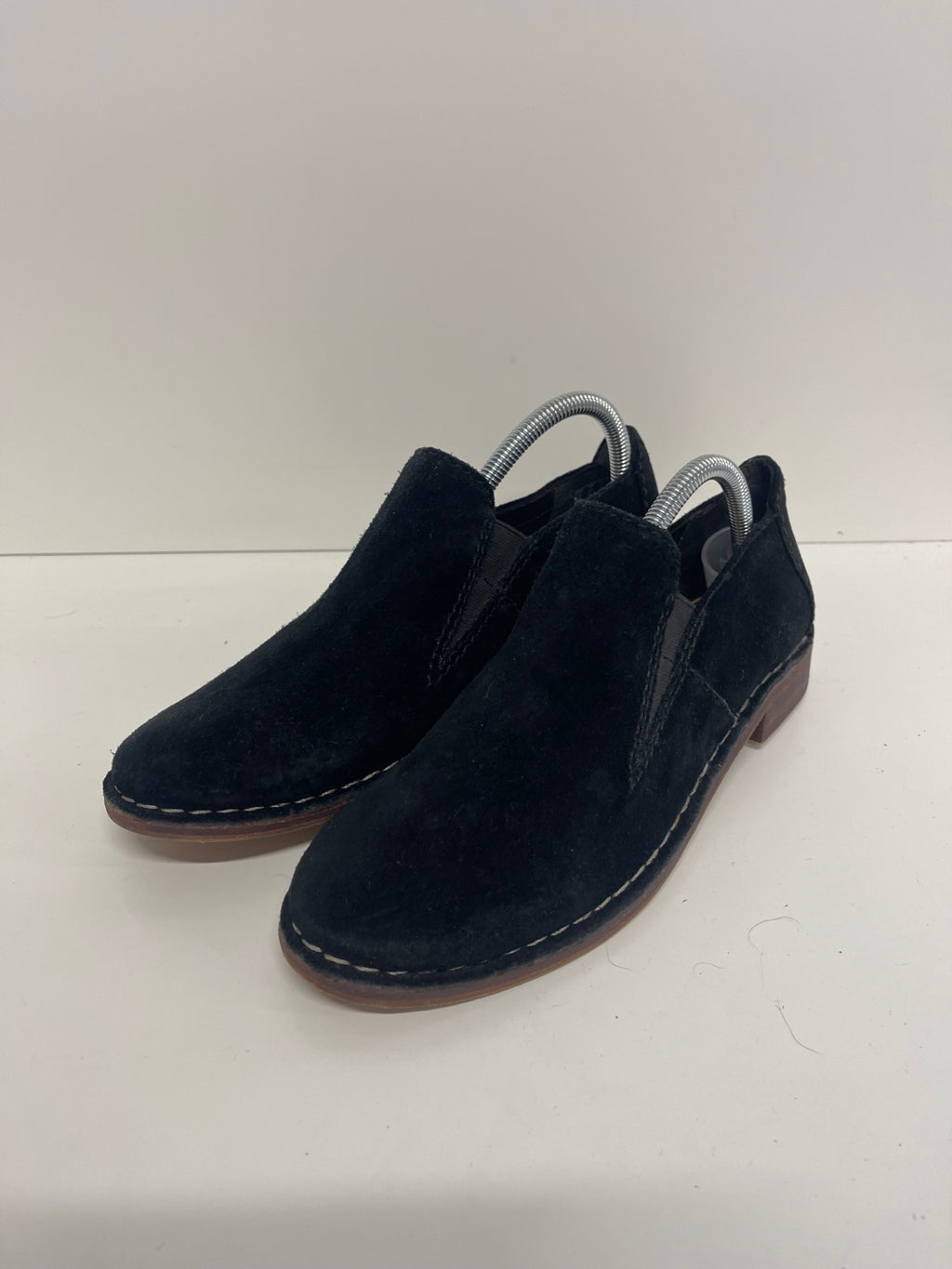 Fabulous Clarks Somerset Cabernet Loafers Uk7 Black Suede JC582
