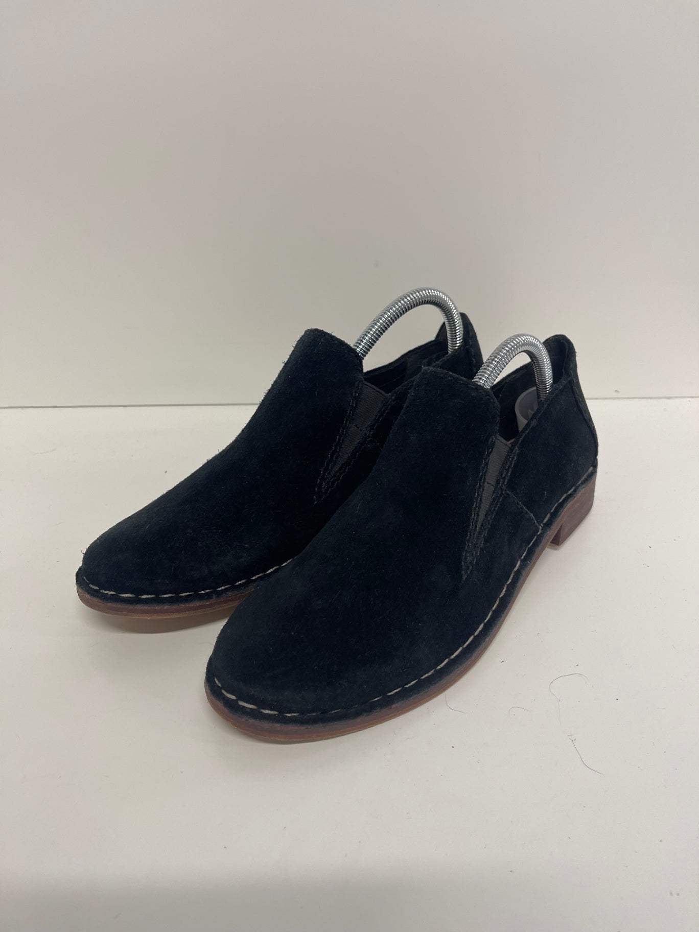 Fabulous Clarks Somerset Cabernet Loafers Uk7 Black Suede JC582