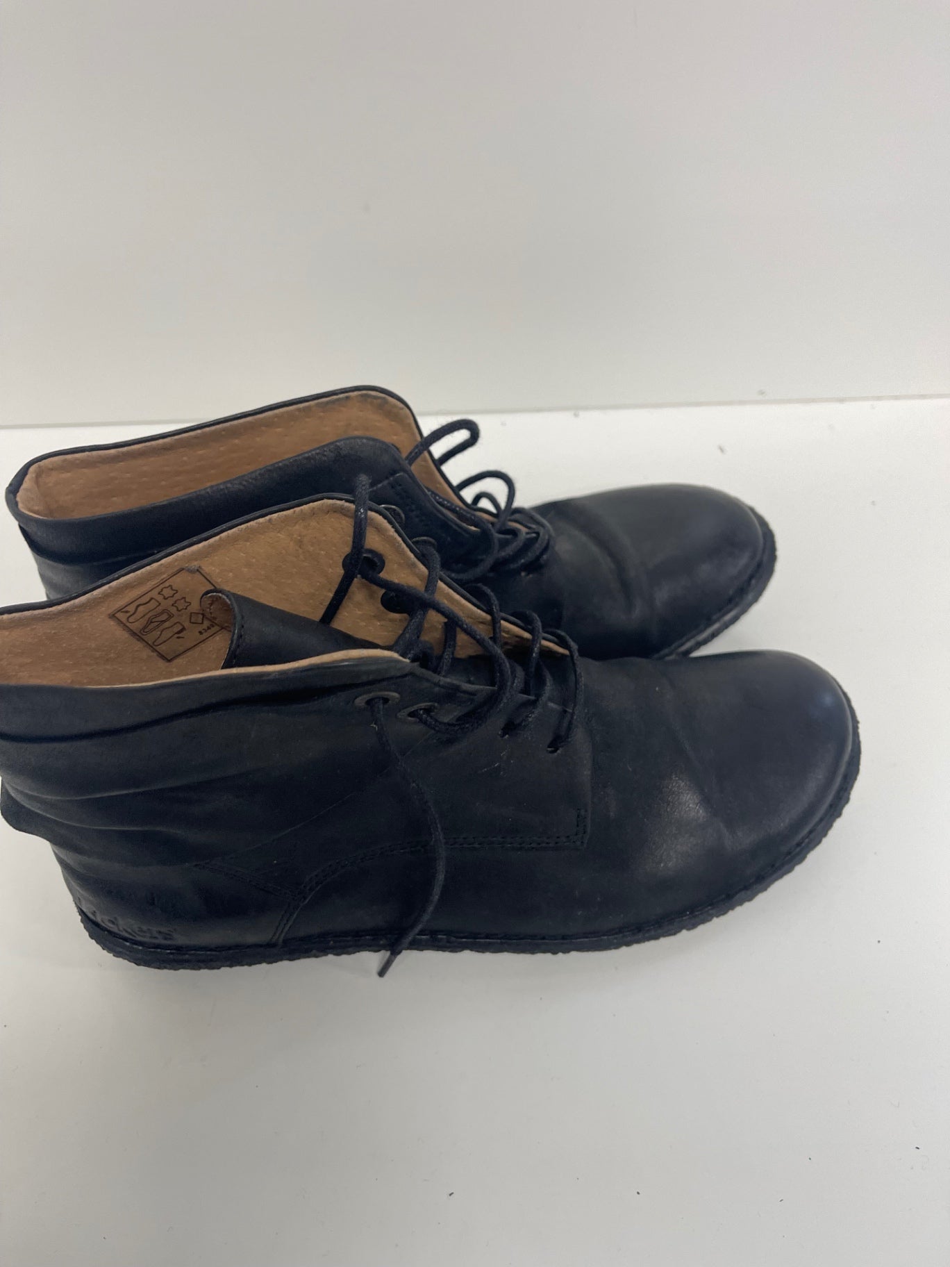 Fabulous Kickers HobbyTwo leather Boots Uk7 Black JC582