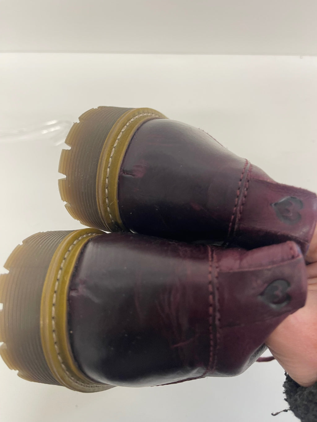 Fabulous Moshulu leather lace up Boots EUR40 Uk7 Burgundy JC582