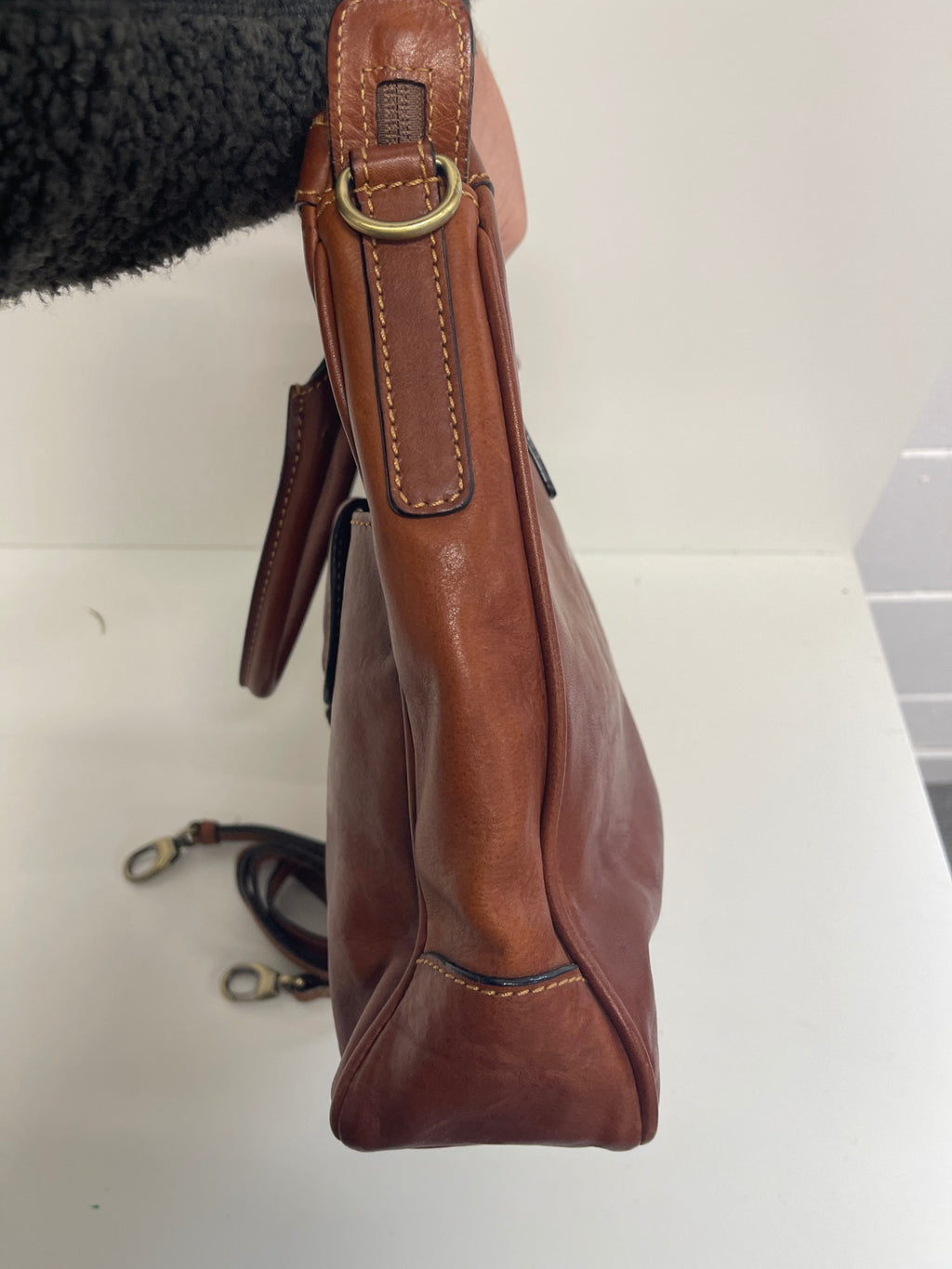 Fabulous Gianni Conti Grab bag veg tanned Handbag Brown JC582