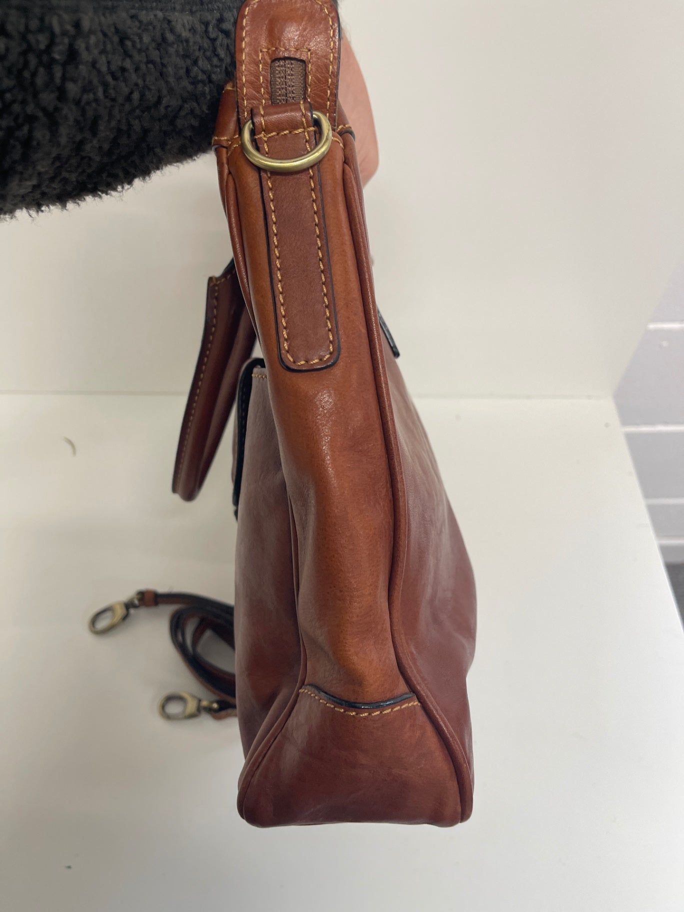 Fabulous Gianni Conti Grab bag veg tanned Handbag Brown JC582