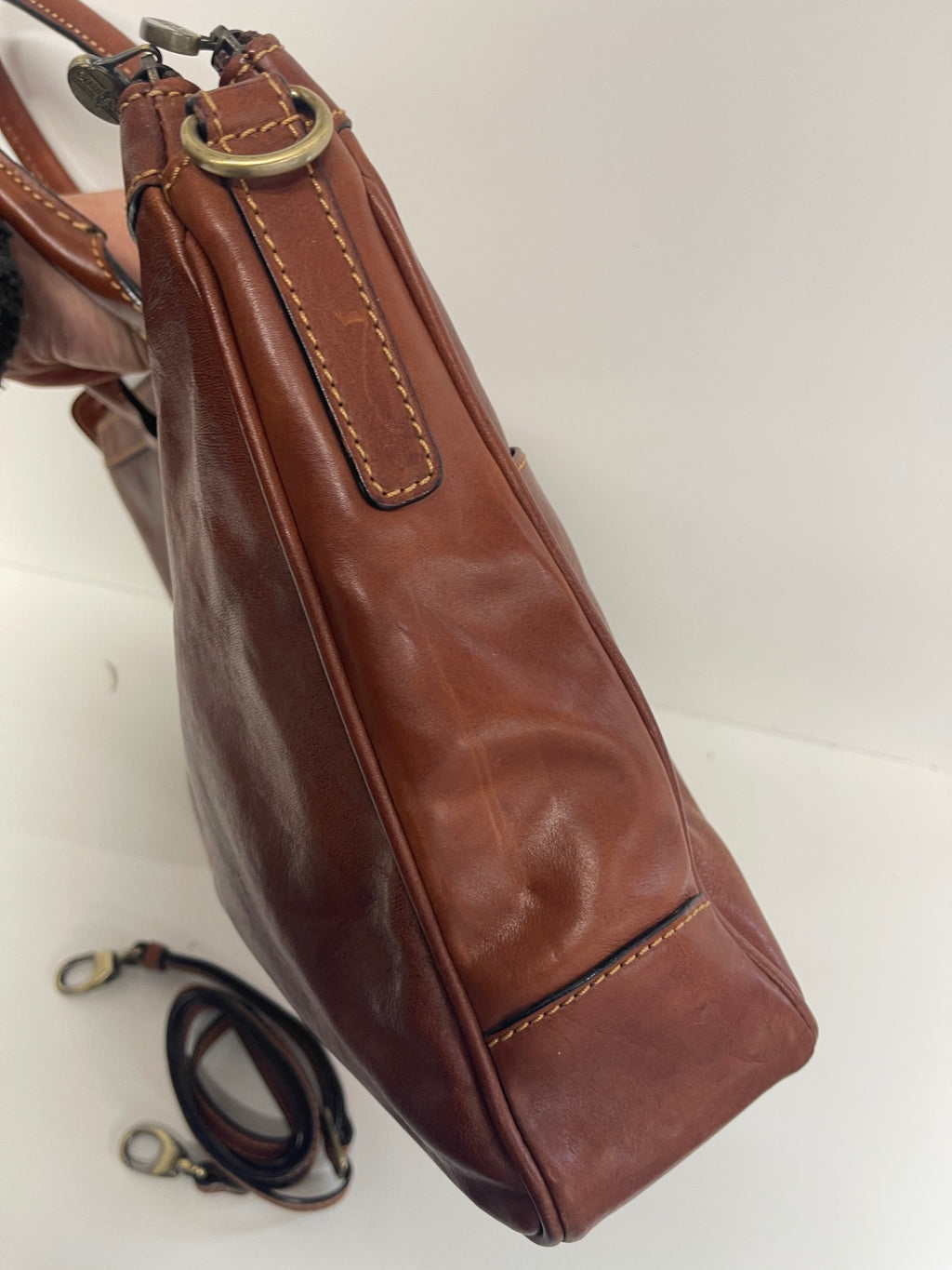 Fabulous Gianni Conti Grab bag veg tanned Handbag Brown JC582