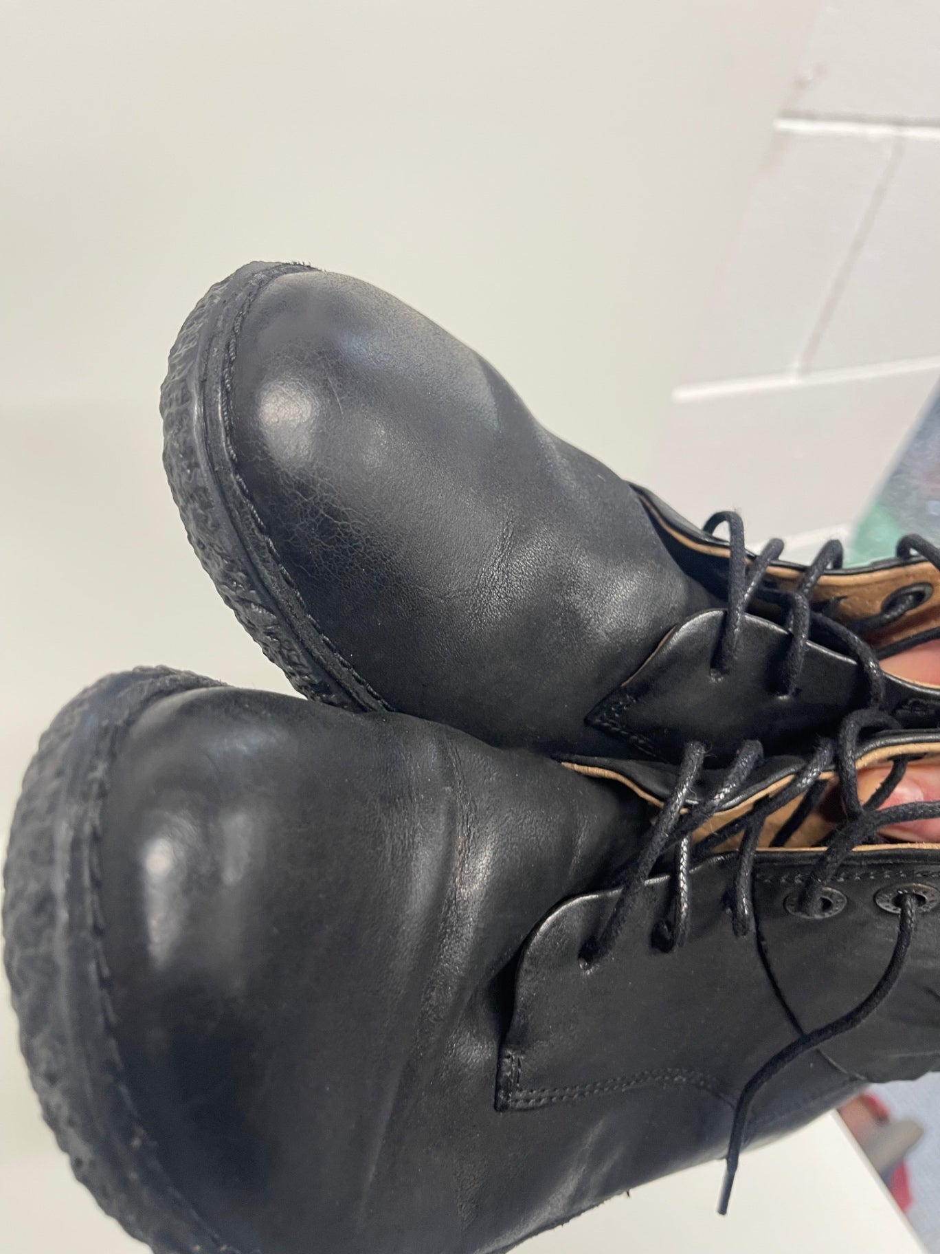 Fabulous Kickers HobbyTwo leather Boots Uk7 Black JC582