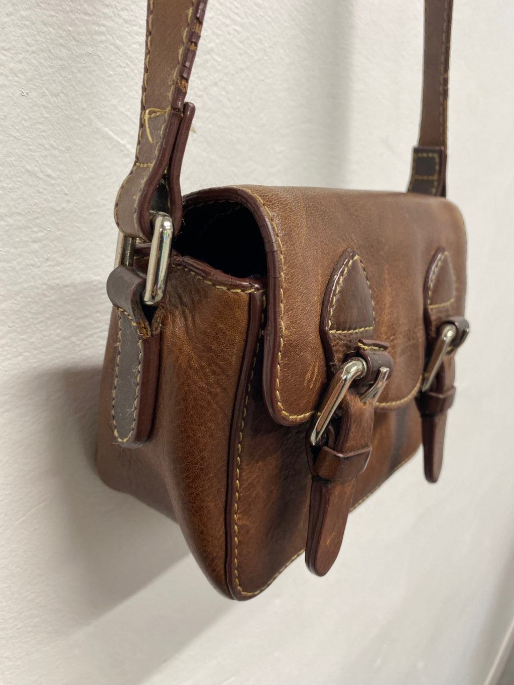 Fabulous Osprey mini boho Crossbody Bag Brown JC582