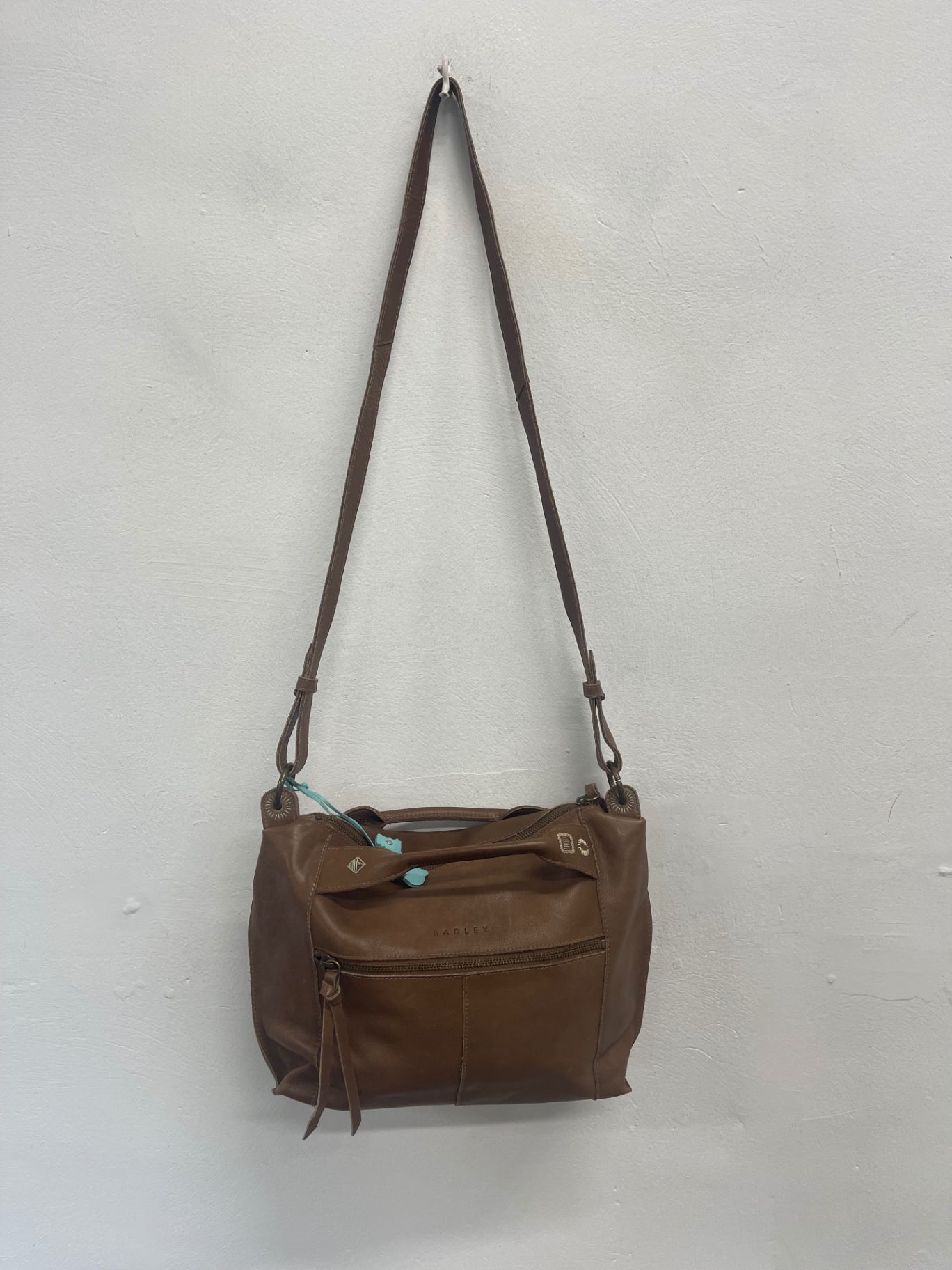 Fabulous rare  Radley boho embroidered Bag Brown Conker JC582