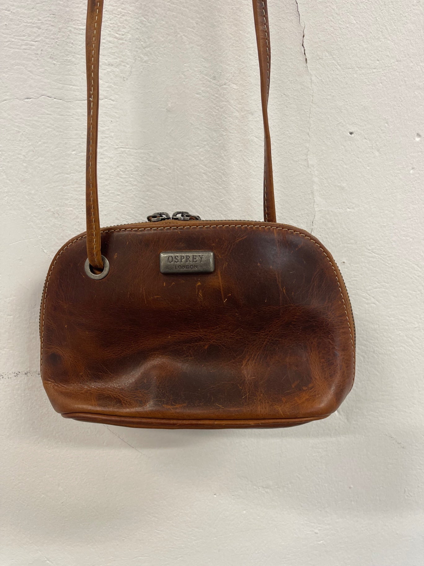 Fabulous vintage OSPREY LONDON Shoulder Bag Mini Brown JC582
