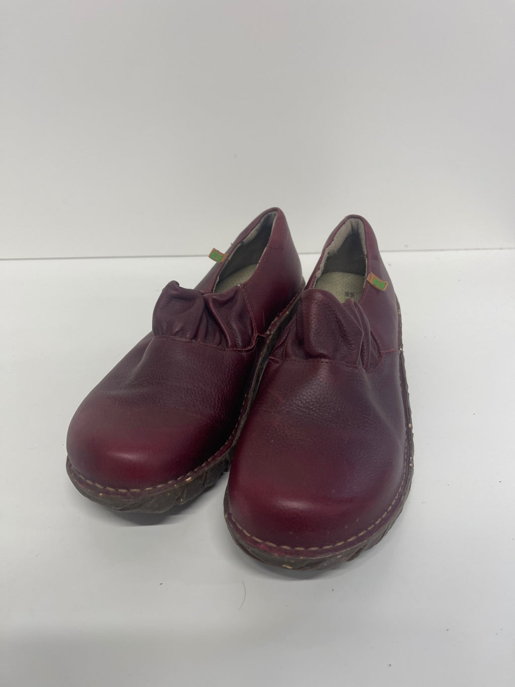 Fabulous El Naturalista Yggdrasil super fit leather Sneakers Uk7 Burgundy
