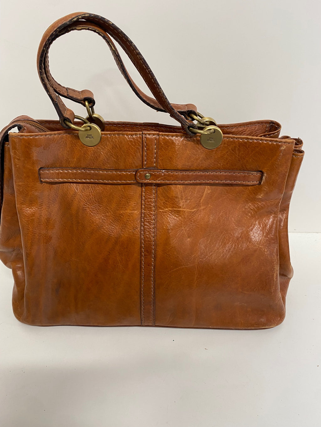 Gorgeous Vintage The Bridge Handbag Tan classic Boho JC582