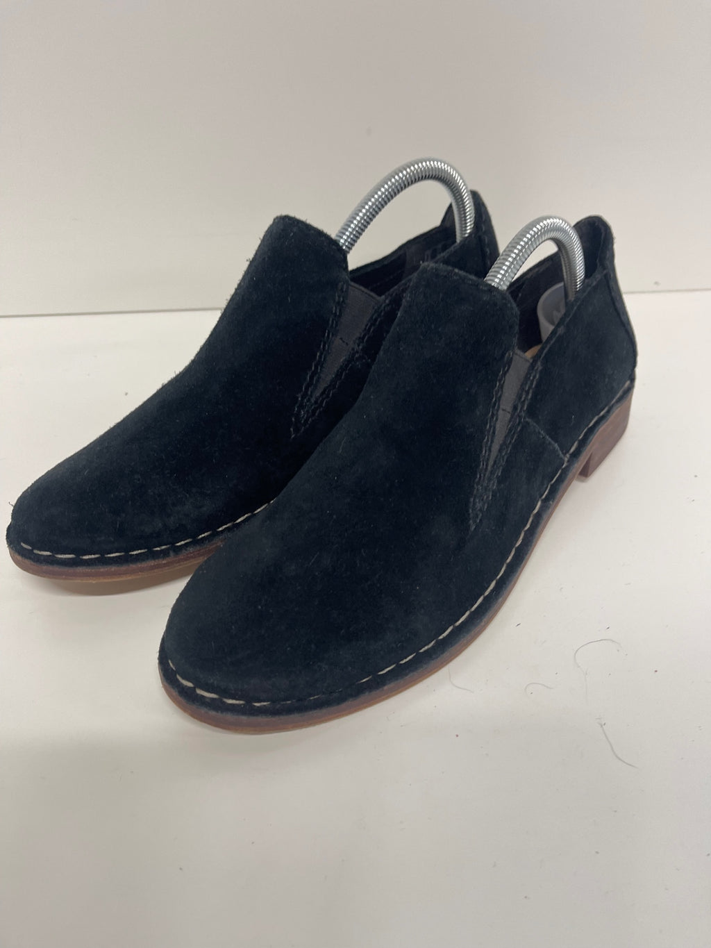 Fabulous Clarks Somerset Cabernet Loafers Uk7 Black Suede JC582