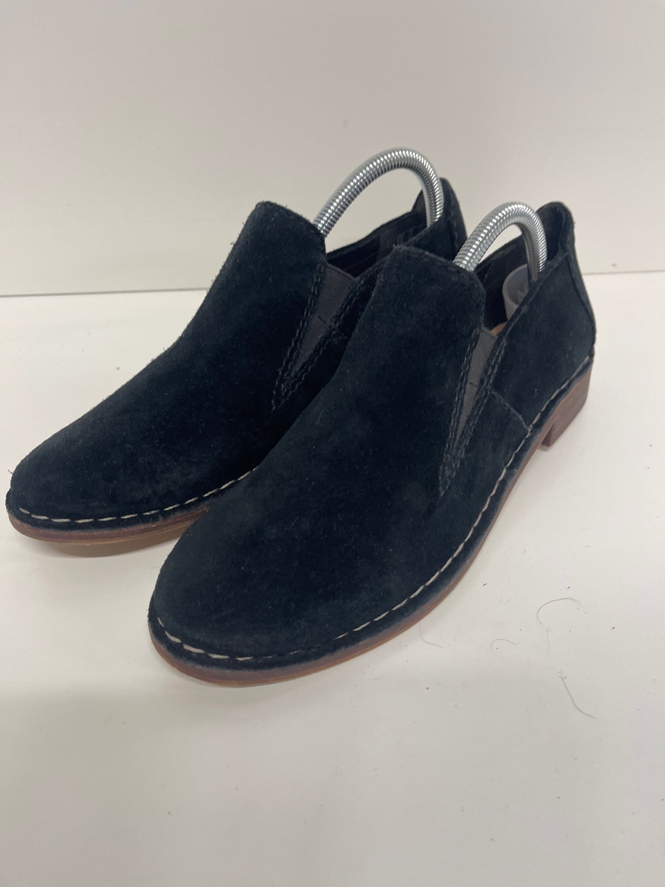 Fabulous Clarks Somerset Cabernet Loafers Uk7 Black Suede JC582