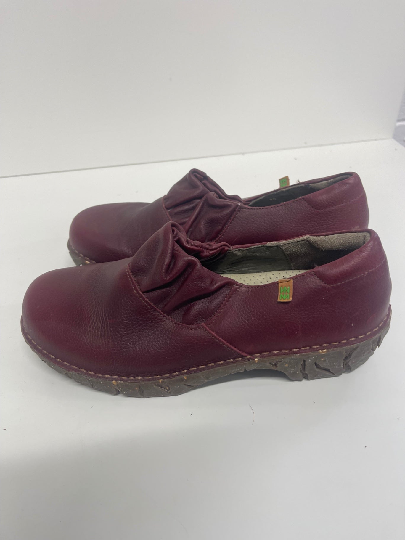Fabulous El Naturalista Yggdrasil super fit leather Sneakers Uk7 Burgundy