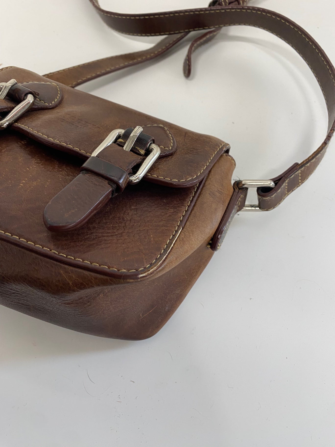 Fabulous Osprey mini boho Crossbody Bag Brown JC582