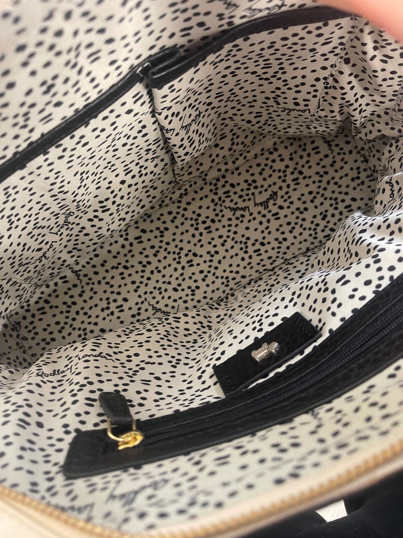 Fabulous Radley Kennington medium domed Handbag Black JC582