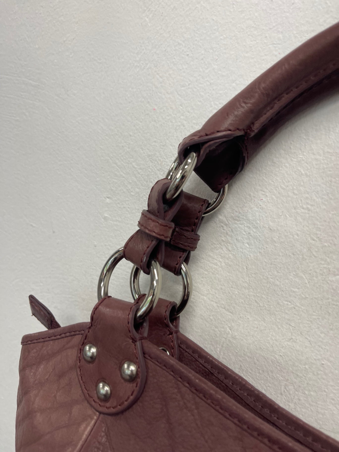 Fabulous Osprey by Graeme Ellison Tote Bag Large Burgundy Leather JC582