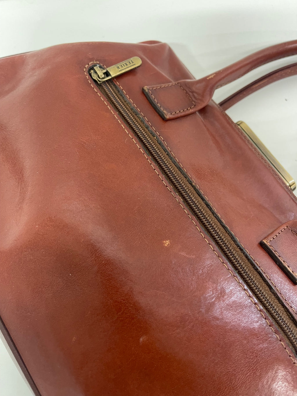 Fabulous Texier doctors bag Handbag Small Cognac Brown JC582