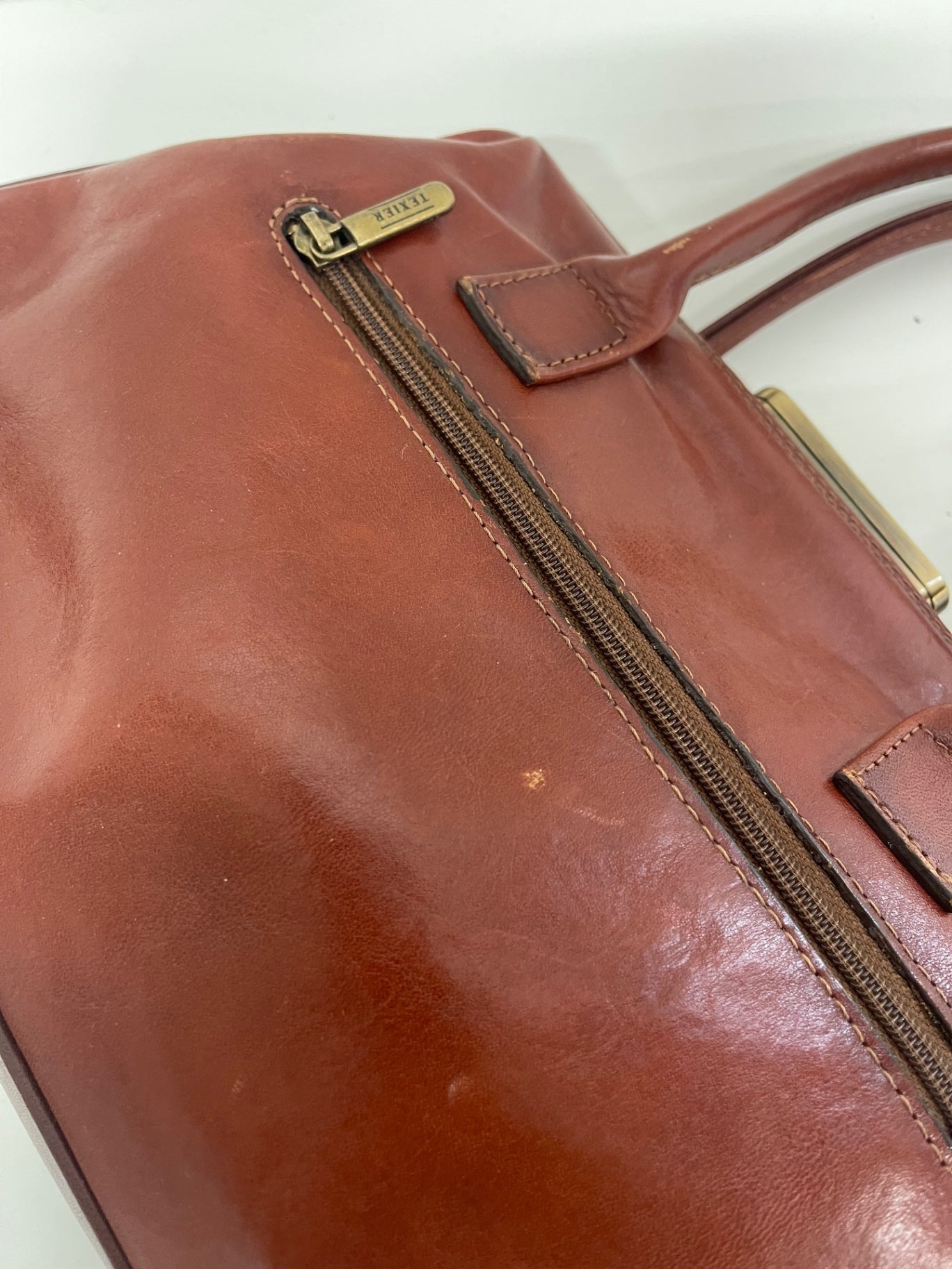 Fabulous Texier doctors bag Handbag Small Cognac Brown JC582
