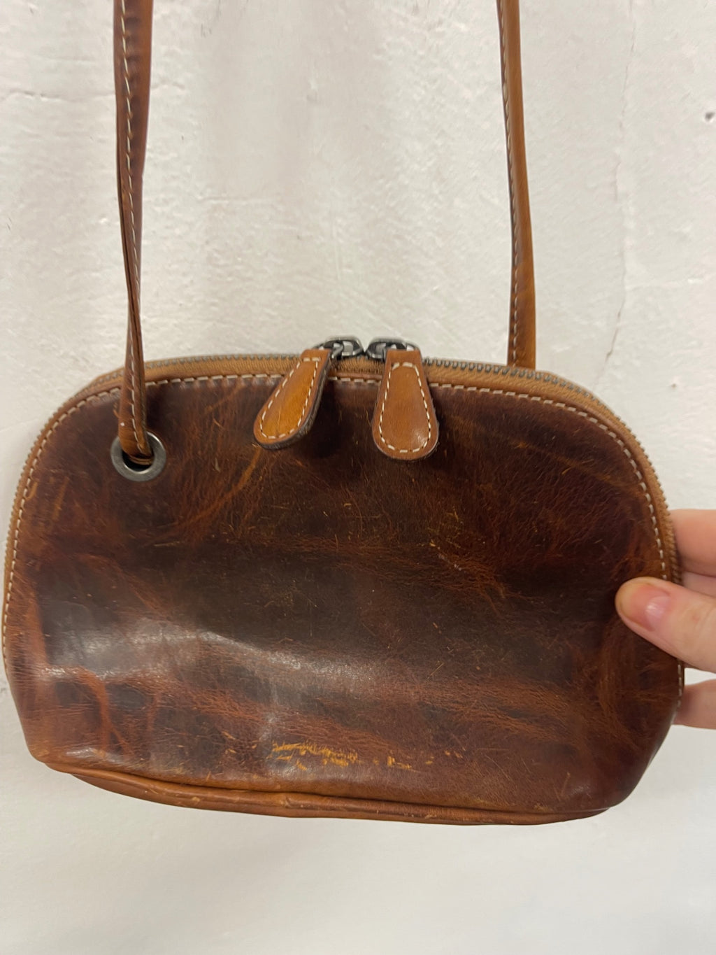 Fabulous vintage OSPREY LONDON Shoulder Bag Mini Brown JC582