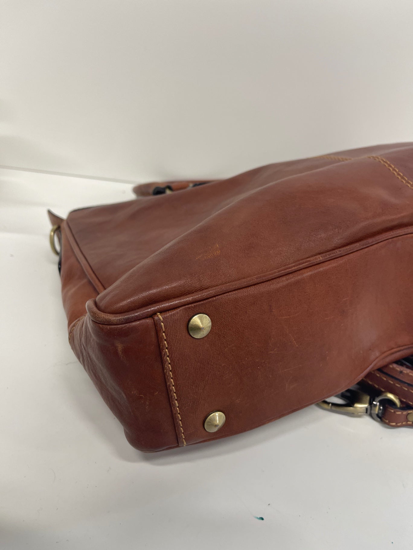 Fabulous Gianni Conti Grab bag veg tanned Handbag Brown JC582