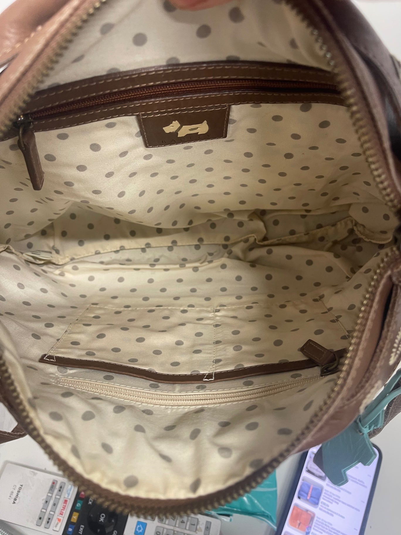 Fabulous rare  Radley boho embroidered Bag Brown Conker JC582