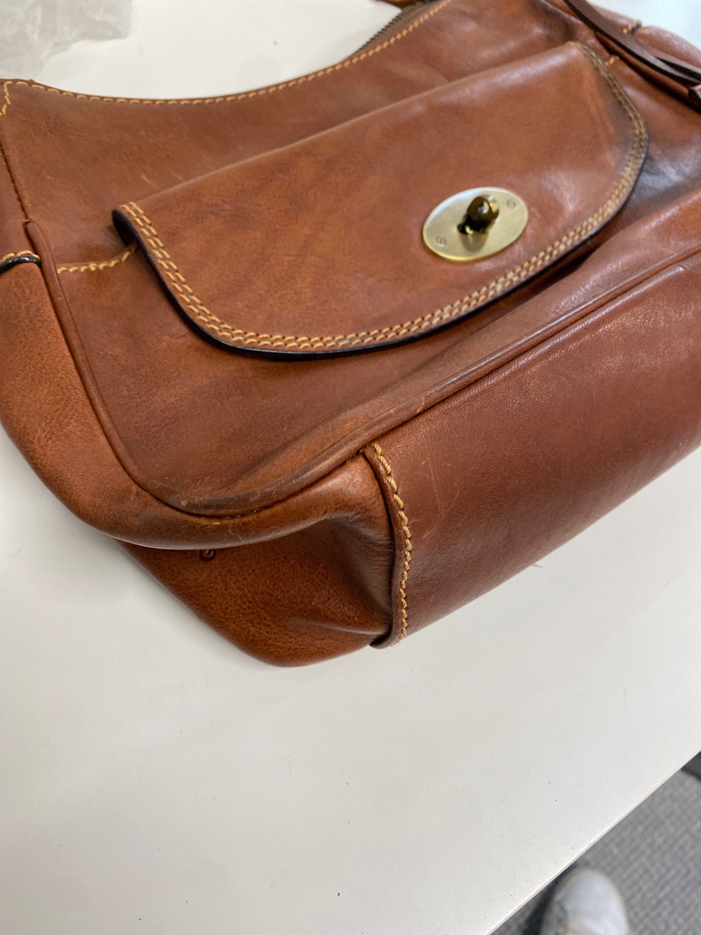 Fabulous Gianni Conti Shoulder Bag Brown Boho chic JC582