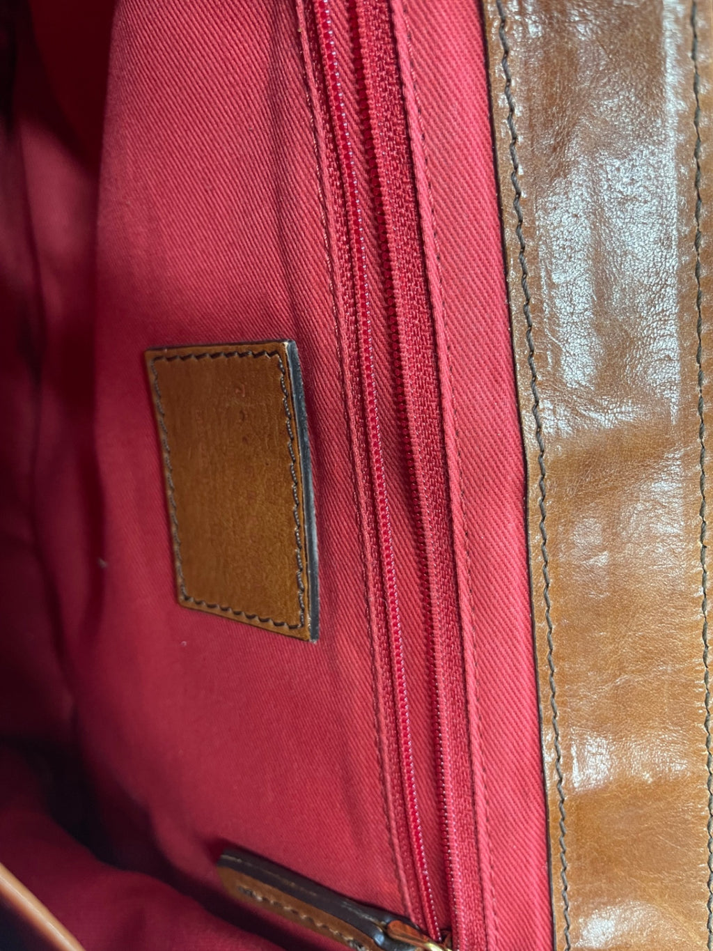 Fabulous The Bridge vintage saddle Handbag Medium Cognac Brown JC582