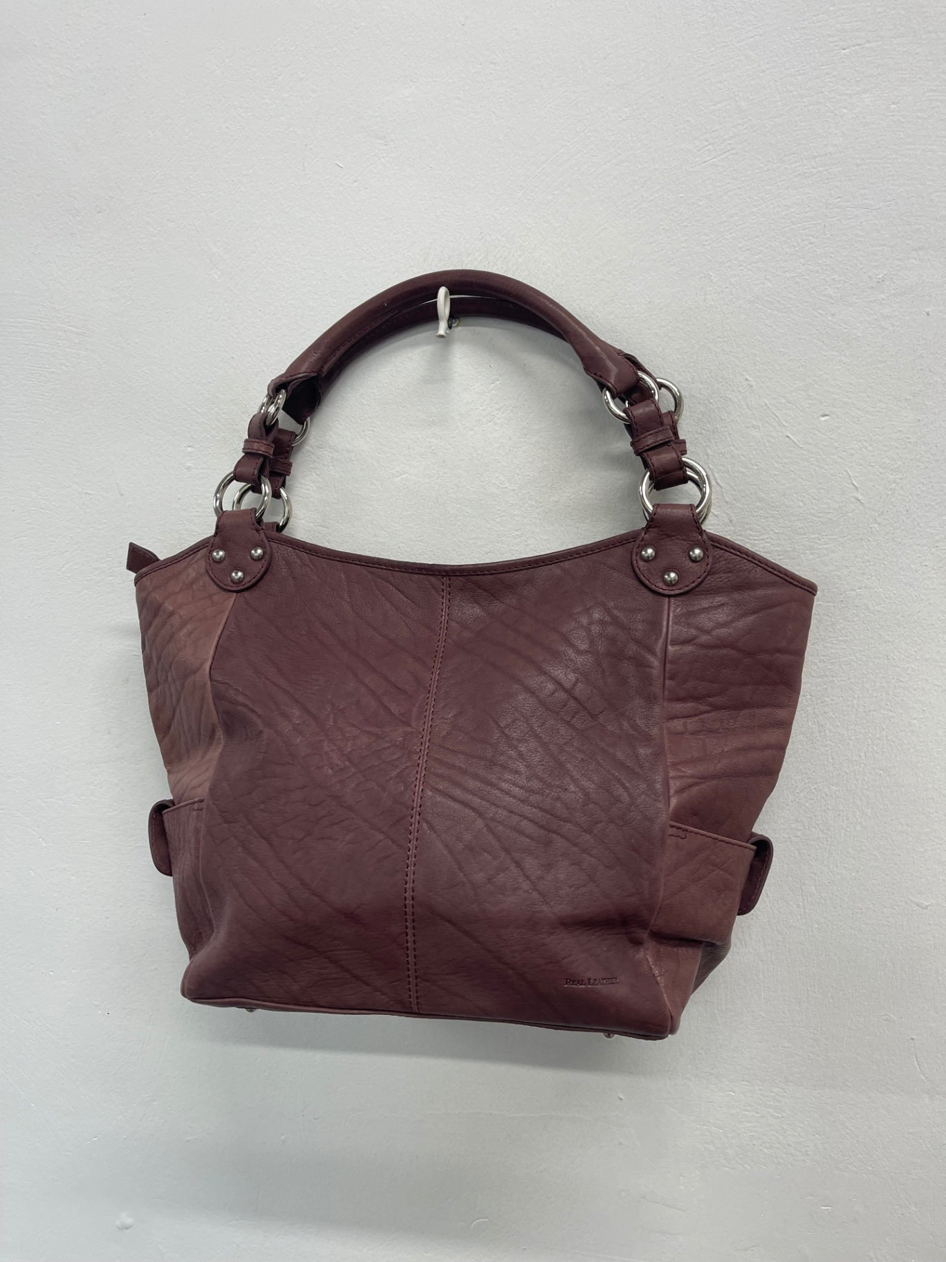 Fabulous Osprey by Graeme Ellison Tote Bag Large Burgundy Leather JC582