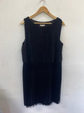 Fabulous Monsoon tassel 1920’s  Dress Uk14 Black Tassels DF583