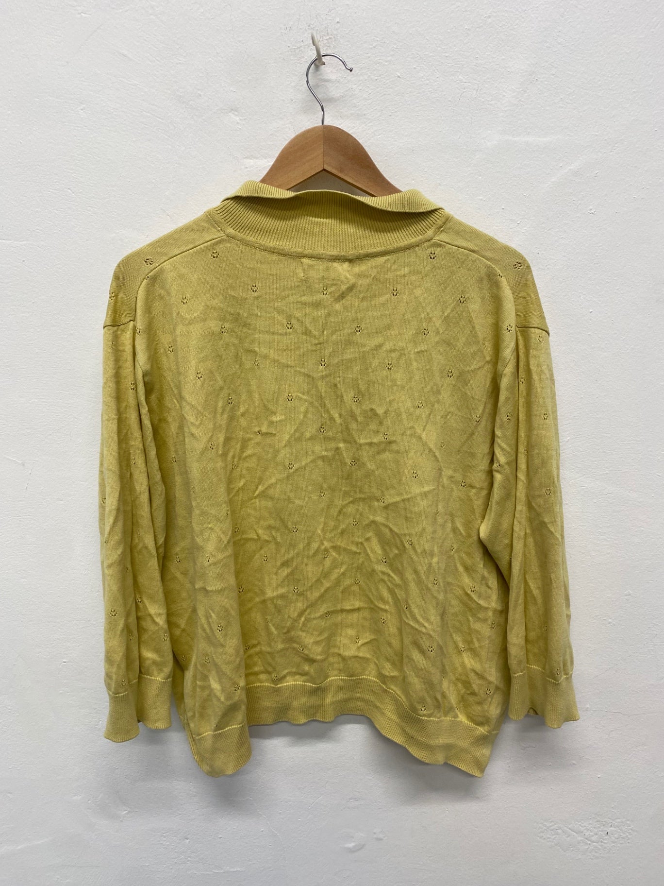 Fabulous PALAVA Organic cotton knit Sweater XXLPrimrose Yellow LD584