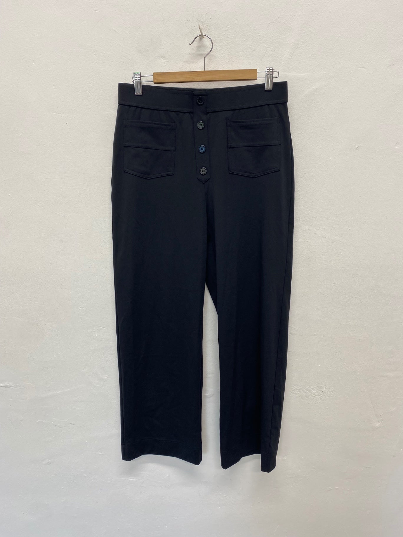 Fabulous Halara DayStretch high waisted pocket Trousers L Black LB584