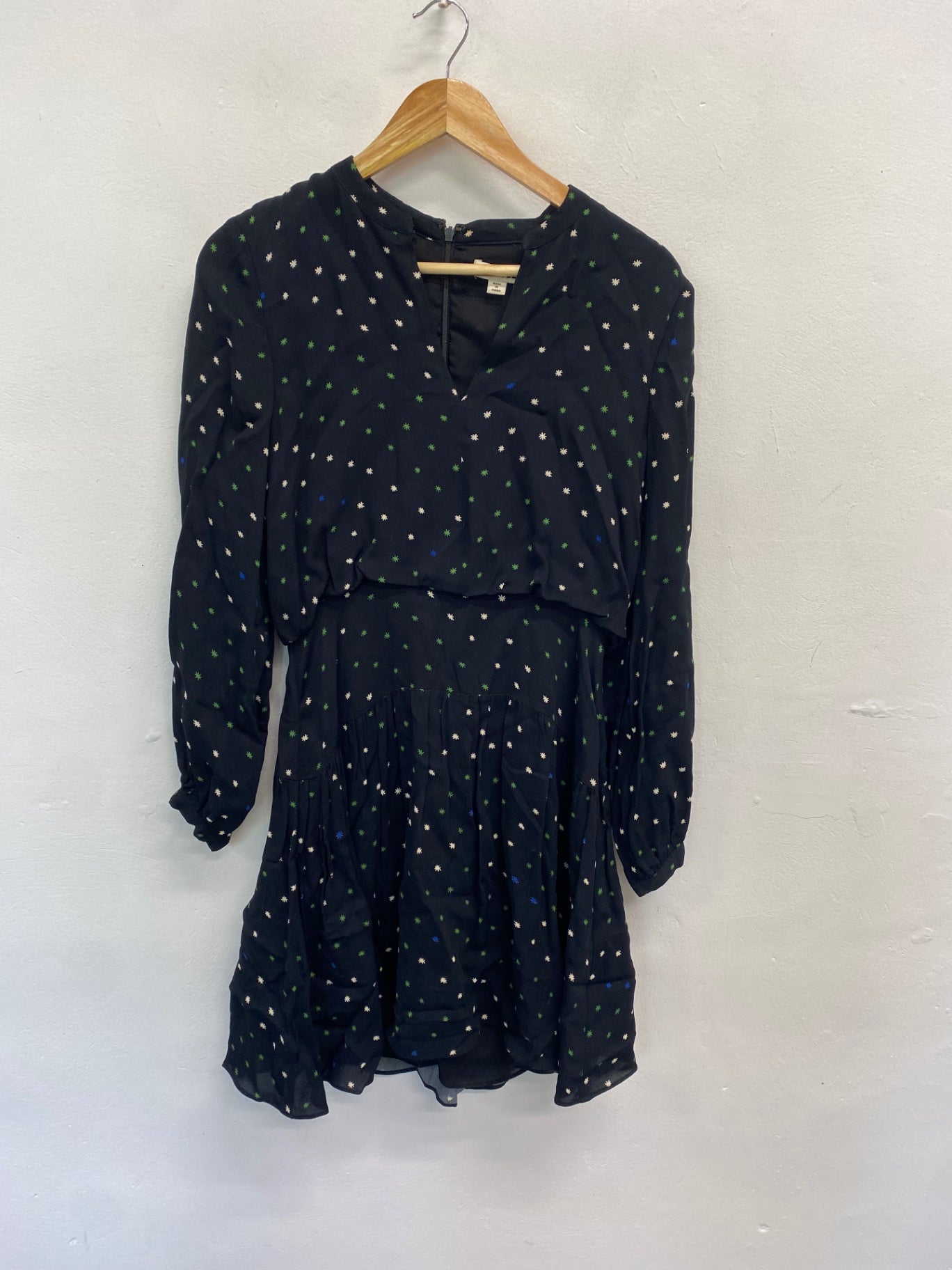 Fabulous Whistles Millie Star Dress Uk8 Black SN585
