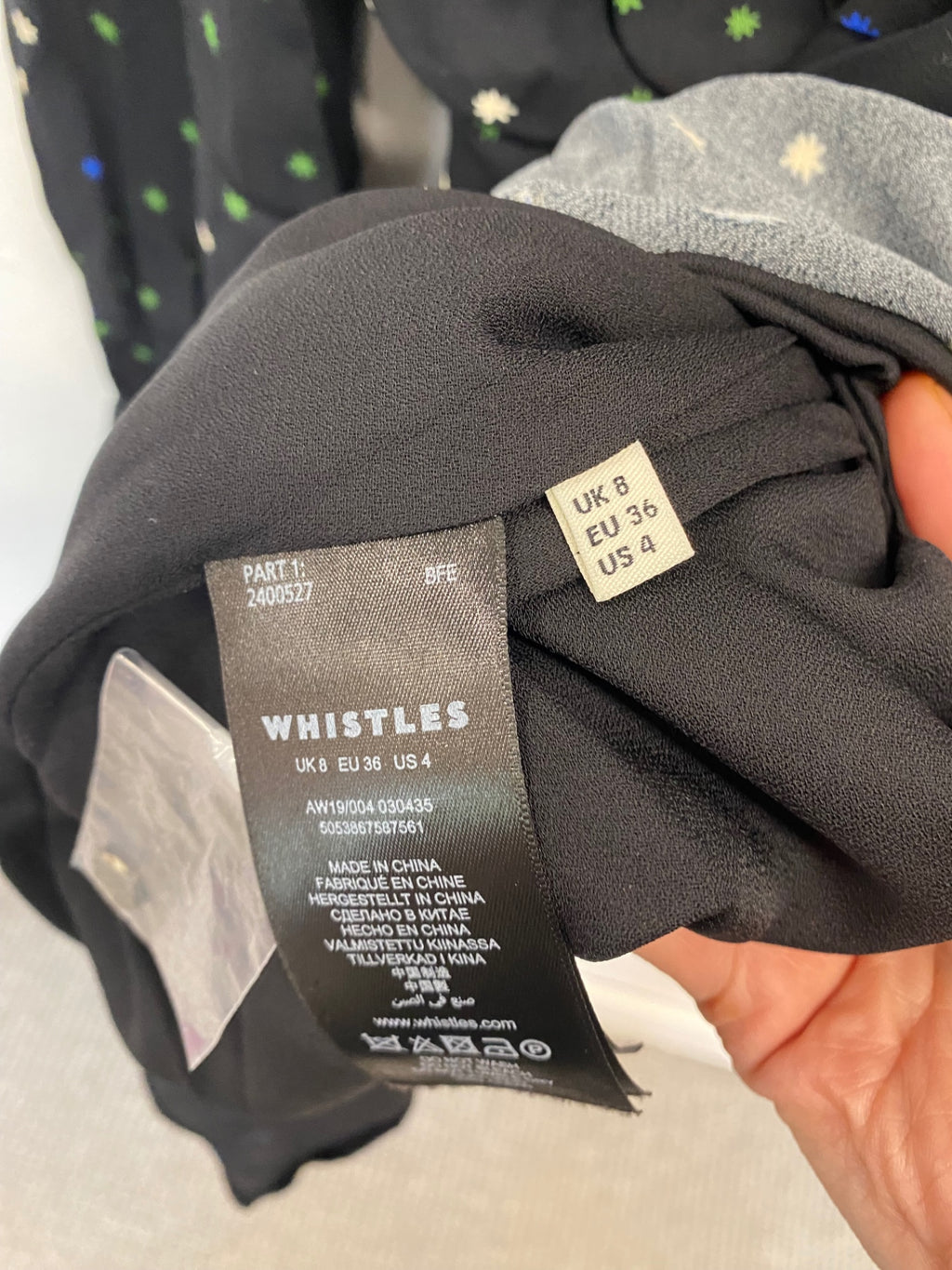 Fabulous Whistles Millie Star Dress Uk8 Black SN585