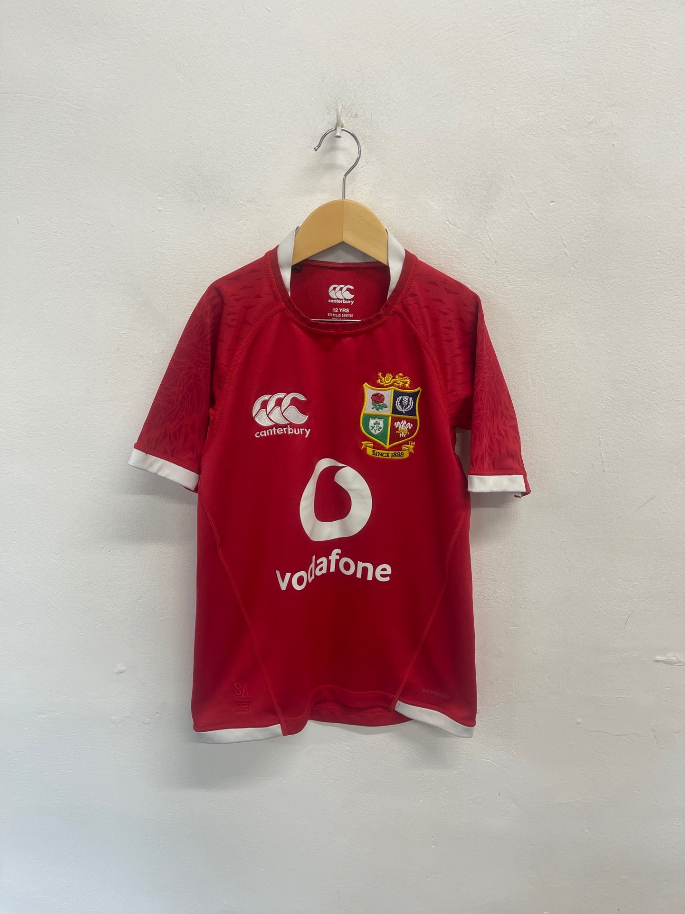 Awesome Lions South Africa tour Canterbury Rugby Jersey Red 12yrs SN585