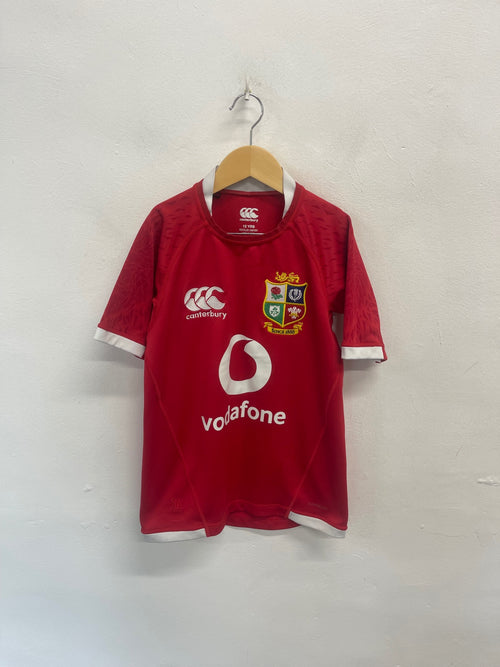 Awesome Lions South Africa tour Canterbury Rugby Jersey Red 12yrs SN585